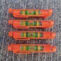 4Pcs String Level Hang Line Bubble Levels (Red). 