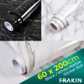 FRAKIN 60x200cm Wall Paper Waterproof Heat Resistant Self Adhesive Anti Oil Kitchen Wallpaper Marble Sheet for Kitchen. 