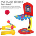 Two-player Bouncing Ball Game Mini Desktop Basketball Shoot Game Fun Interactive Toy for Kids Adults 2 Player Tabletop Game for Home Party Buyers' Choice Mini Basketball Toy. 