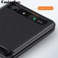 Casinglee For Samsung Galaxy Z Flip3 Phone Case Cross Texture Leather Back Cover for Samsung Galaxy Z flip 3 Phone Anti-knock Cases. 
