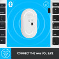 Logitech M350 Pebble Wireless Bluetooth Mouse - Silent (Off White). 