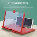 3D Phone Screen Magnifier Amplifier Folding Design HD Video Magnifying Glass Watch 3d Movies Smart Phone Bracket Holder 08 inch. 