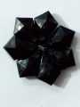 Black Rhombus Tussle (Latkan) Acrylic Beads - Pack of 40gms - Ideal for DIY Jewelry Making, Jewelry, and Dress Accessories.. 