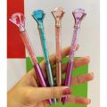 Diamond Pens,Bling Metal Pens Ballpoint Pen School and Office Supplies with Large Diamond. 