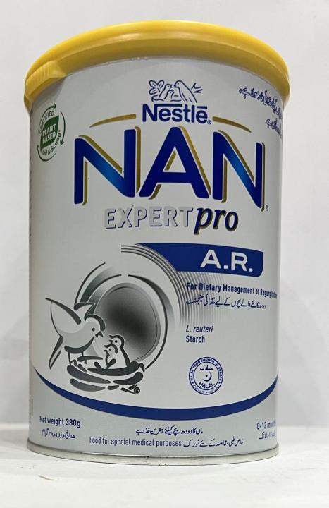 Nestl%C3%A9%20NAN%20Expert%20Pro%20A.R.:%20Advanced%20Formula%20for%20Dietary%20Management%20of%20Infant%20Regurgitation"%20380GM%20TIN%20-%20Image%203