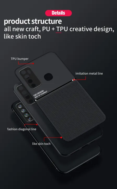 iCaseCover%20for%20Infinix%20Hot%209%20Hot%209%20Play%20Soft%20Case%20Hybrid%20Leather%20Magnetic%20Shockproof%20Back%20Cover%20-%20Image%204