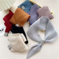 Thin Winter Neck Guard Wraps Imitation silk For Girl Solid Color Silk Scarf Satin False Collar Scarves Neckerchief. 