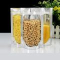Pack of 6 Aluminum Foil Standup Pouch Bags , Resealable ziplock Stand Up Drink Bags Pouches , Snack Packing Bags 5.5x10 Inches. 