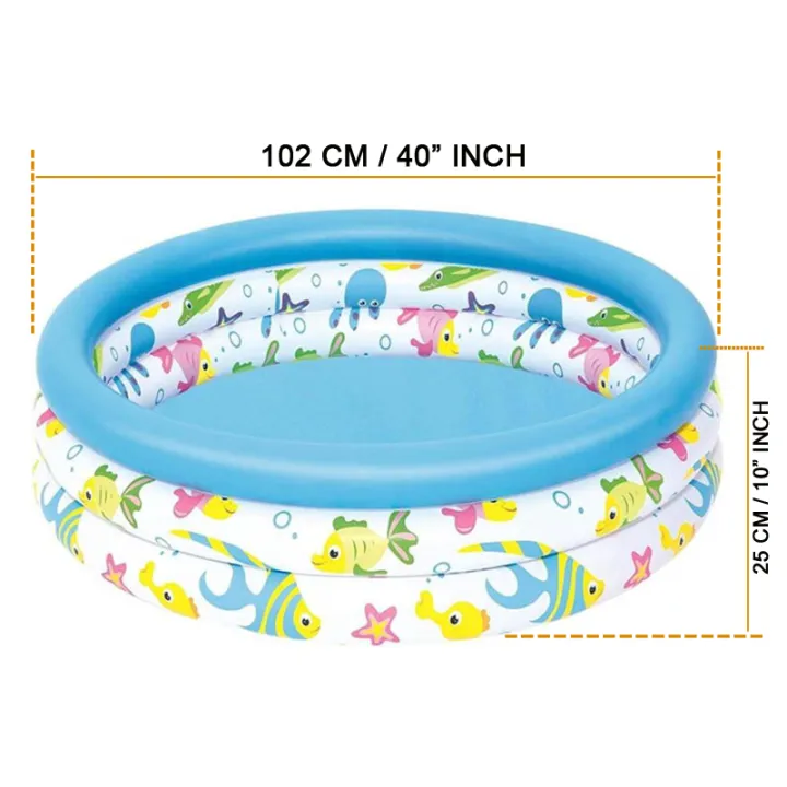 40"%20Children%20Summer%20Outdoor/Indoor%20Bathing%20Tub%20Baby%20Toddler%20Paddling%20Inflatable%20Round%20Swimming%20Pool%20(40"%20x%2010")%20-%20Image%203