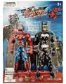 Spiderman And Batman Figure Super Hero Toy Set 16x6cm. 