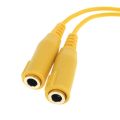 Extension Cable headset extend cord for steelseries siberia v2 gaming headphone length 2m with 3.5 mm headphone splitter. 