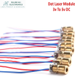 (Pack of 2/4/8) Red Sight Copper Head Dot Diode Module Laser diodes Adjustable Lasers 650nm 6mm 3V To 5V. 