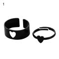 Trendy heart couple rings for girls - New couple Adjustable rings - Love Rings for women Engagement rings. 