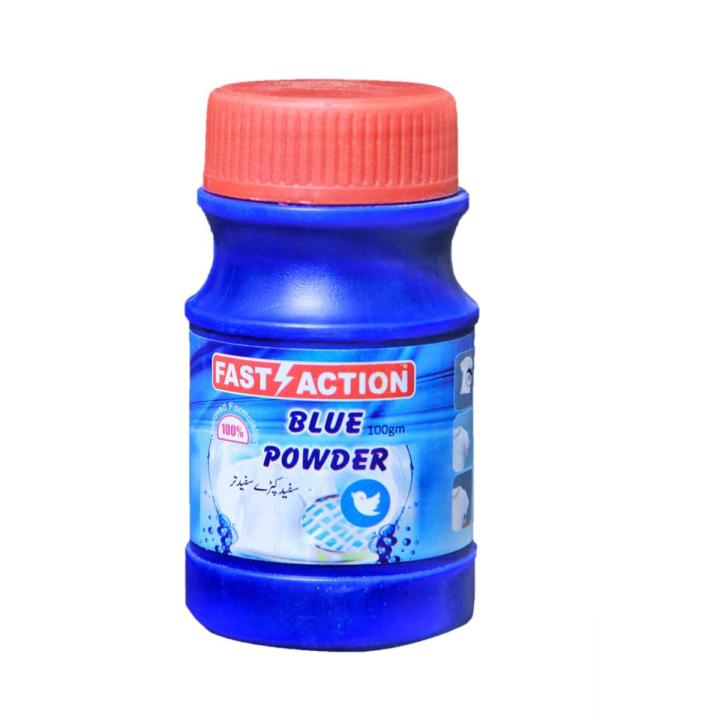 Fast Action Blue Powder - Quick Blue Laundry Solution - Fast-Track To Fresh And Clean Clothes(75ML)