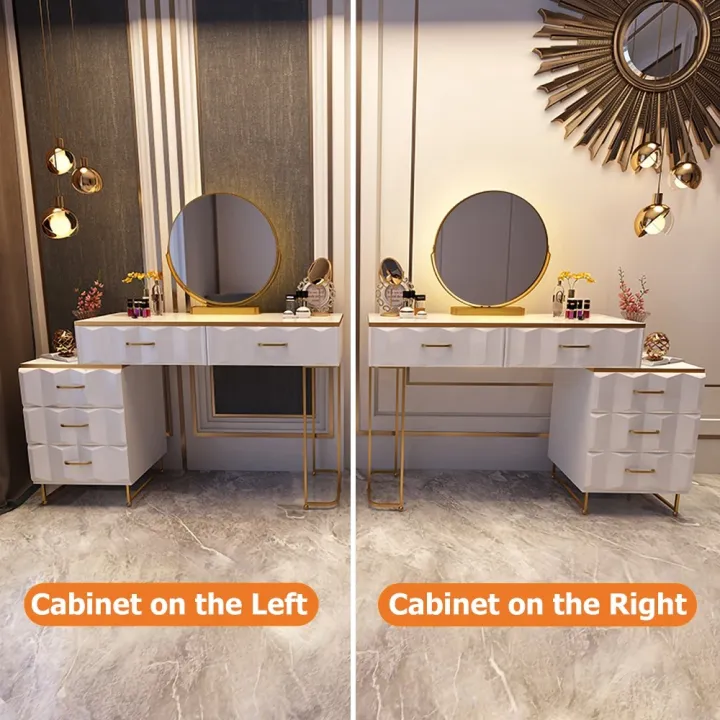 Modern%20White%20Dressing%20Table%20Set%20with%20Mirror%20and%20Tufted%20Stool%20-%20Geometrical%20Design%20-%20Makeup%20Vanity%20Desk%20with%20Storage%20Cabinet%20-%20Ideal%20for%20Ladies'%20Bedroom,%20Studio,%20and%20More%20-%20Image%205