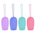 Silicone Body Scrubber Bath Sponge - 2 in 1 Exfoliating Body Brush Loofah Shower Sponge for Women Men and kids. 