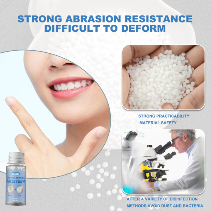 Tooth Repair Glue Resin Resin Denture Adhesive Temporary False Teeth Filling Moldable Solid Glue Tooth Teeth Dentist RuoiasR