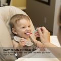 Silicone Baby Feeding Spoon Safety Baby Temperature Sensing Spoon Heat Toddler Food Feeding Spoons. 