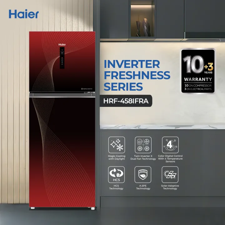 Haier%2016%20Cu%20Ft%20-%20Digital%20Inverter%20-%20HRF-458IFRA%20(%20Fresher%20&%20HCS%20Technology%20+%20Digital%20Control%20Panel%20+%20Turbo%20Fan%20+%204%20Temperature%20Sensors%20+%20ABT%20Technology%20+%20Inverter%20Compressor%20+%20Glass%20Door)%20Red%20Colour%20Refrigerator%20/%2010%20Years%20Warranty%20-%20Image%202