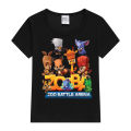 Zooba Battle Arena - Happy Kids T-Shirt Lovely Graphic T Shirt Kids Summer Short Sleeve T-shirt Y2K Tops Boy Girl Cartoon Tees. 