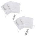 60 Pieces Organza Bags Wedding Favors Baptism Pendants Christmas Communion Confirmation Gifts For Guests. 