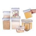 Sealed Storage Jar Box Vacuum Proof Transparent Airtight Kitchen Organizer. 