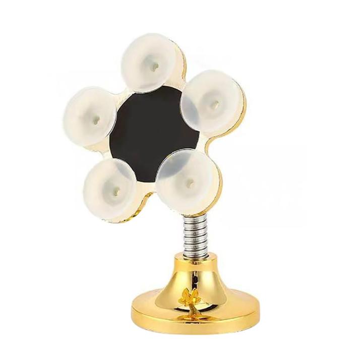 360 Degree Rotating Flower Shape Car Home Suction Mobile Phone Holder Bracket