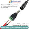 DC Power Connector Plug Jack Male Female Socket Barrel 2.1mm x 5.5mm Adapter for CCTV Camera LED Strip Supply Terminal. 