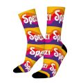 Paulaner Spezi Munich Funny Men's Socks Vintage Drinks Street Style Novelty Crew Sock Gift Pattern Printed. 