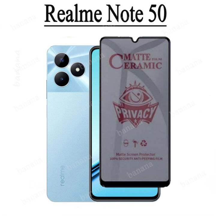 Realme Note 50 Anti-Spy Privacy Tempered Glass for Realme Note50 C53 C51 C55 C33 C30 Ceramic Frosted Soft Film Screen Protector