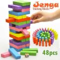 Jenga Classic Wooden Stacking Block Game for Fun and Strategy. 