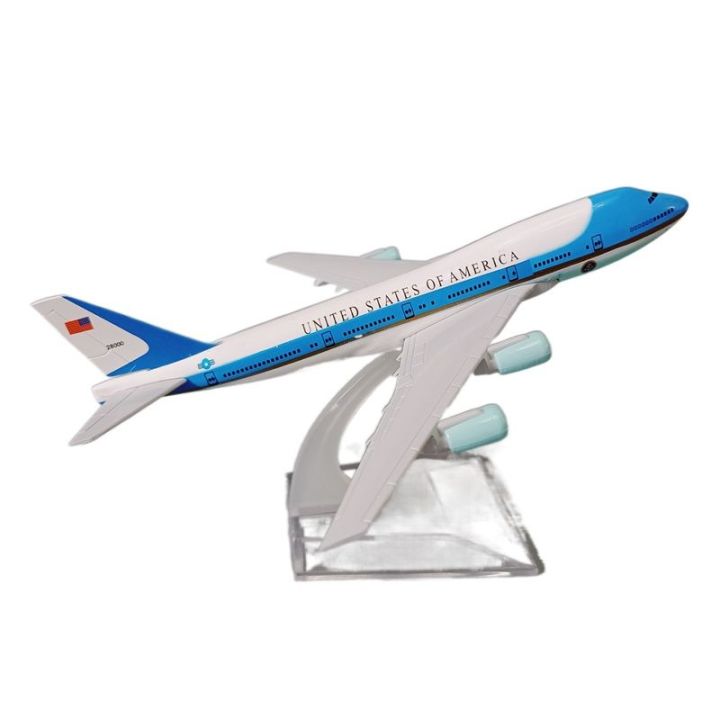 Airline%20Model%20United%20States%20Of%20America%20USA%2016%20cm%20Air%20Force%20One%20B747%20Boeing%20747%20Airlines%20Airplane%20Model%20Plane%20Model%20Alloy%20Metal%20Diecast%20Aircraft%20-%20Image%206