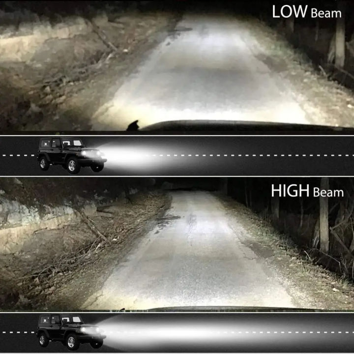 7%20Inch%20V%20Shape%20Ultra%20Bright%2060%20Watts%20LED%20Headlight%20With%20Dual%20Color%20DRL%20Yellow/White%20For%20Jeeps,%20Cars,%20Motorcycle-%204%20Working%20Modes%20-%20Top%20Rated%20Product%20-%20Universal%20Fitment%20-%20Image%204