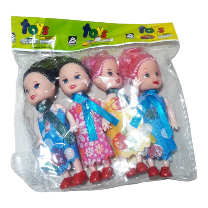 Four Pcs Randomly 10cm Mini Kelly Doll With Clothes Shoes Girls' Cute Dolls Fashion Dolls Best Gift For Children Baby Toys