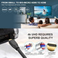 Micro HDMI to HDMI Cable 1.5 Meter Micro HDMI cable. 