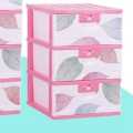 3 & 4 Layer Drawers - Printed Cabinet Baby Clothes & Toys Storage. 