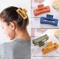 Large Hair Claw Clips Rectangle Hair Clamp Non Slip Strong Hold Hair Jaw Clip Hair Accessories for Women and Girls Thick Long Hair. 