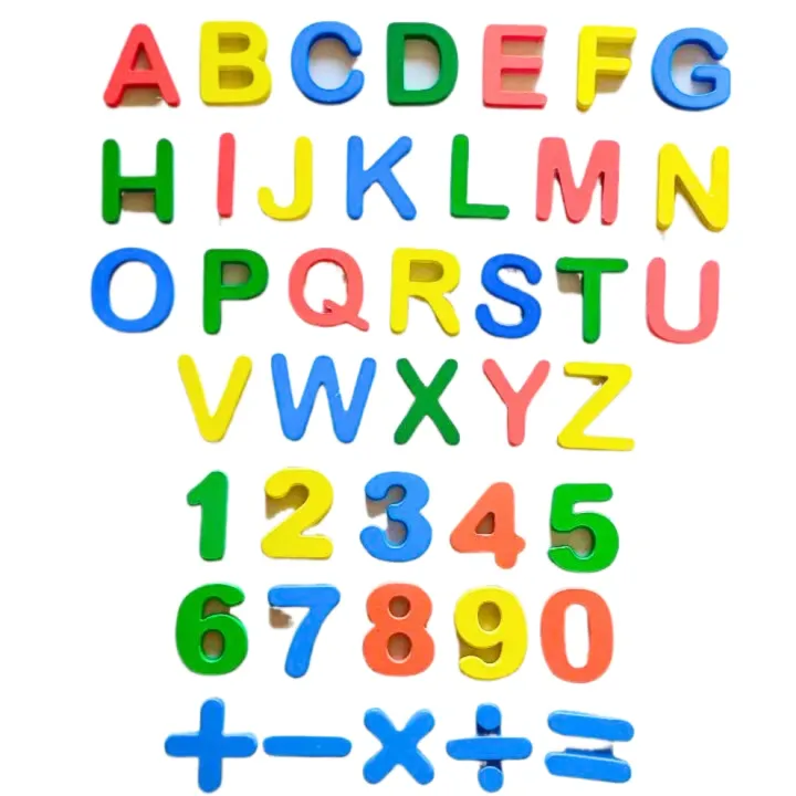 Maxx Letters/numbers Numbers With Math Signs And Alphabets Toy Magnetic Alphabets - Learning ...