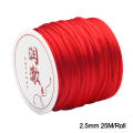0.2-2mm Red Knit Rope Cord Thread Chinese Knot Macrame Braid String For Jewelry Making DIY Bracelet Necklace. 