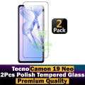 Tecno Camon 19 Neo Glass Protector Polish Screen Tempered For Tecno Camon 19 Neo - 2Pcs. 
