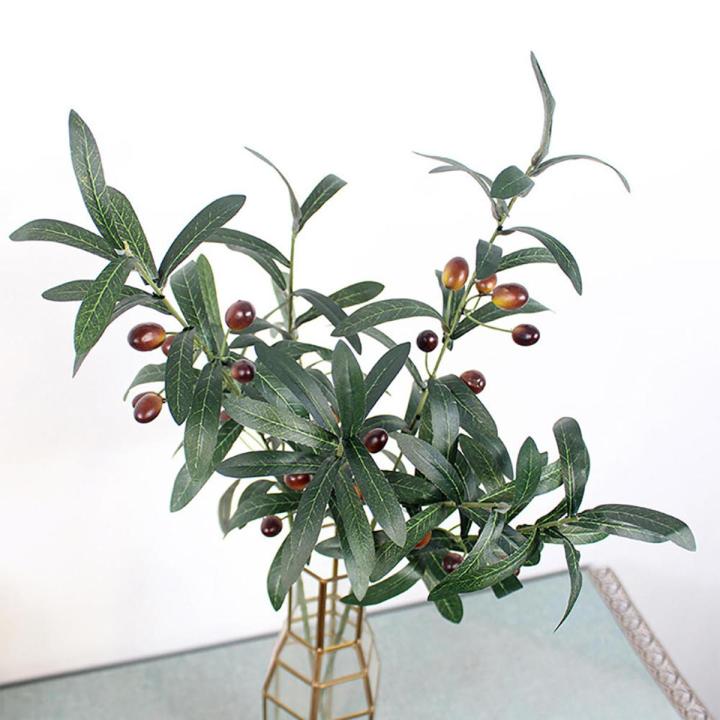 Kitchen Decoration Olive Fruit Branch Artificial Olive Branch Olive Branch Table Centerpiece Faux Olive Branch Arrangements