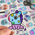 BTS J HOPE BT21 MANG Stickers UNCUT A4 (SS05 ). 