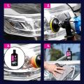 Flamingo Headlight Restoration Polishing Kit Headlamp Restorer Polish Kit DIY For Car Lenses Clean Paste Refurbish Brightener 300ml. 