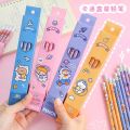 4pc Kids Graphite Pencil Cute Korean Japanese Stationery Sketch Drawing Kawaii Pencils for School Supplies Cheap Pen Wholesale Straggle Steipos. 