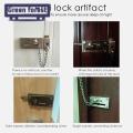 Green forest Room Lock Chain Sturdy Stainless Steel Security Door Chain Lock. 