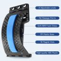 Back Cracking Device Lower Back Stretcher - Back Cracker Board 4 Levels Chiro Board, Back Popper Back Stretcher for Lower and Upper Back Pain Relief, Adjustable Spine Board Lumbar Stretcher, Black. 