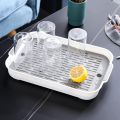 1 Pc - Kitchen Dish Drying Rack Tray – Multipurpose Countertop Drainer for Glasses & Utensils | Non-Slip, BPA-Free, Removable Drip Tray, Space-Saving Design, Easy to Clean, Fast Drainage. 