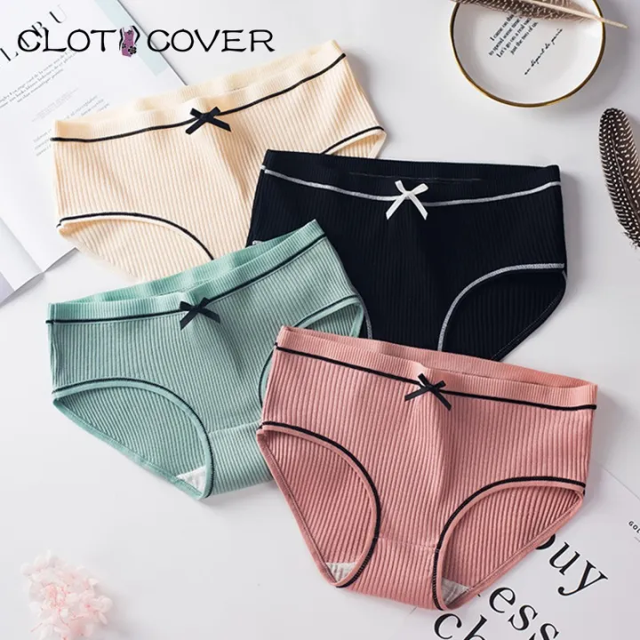 Women's%20Panties%20Underwear%20Breathable%20Seamless%20Briefs%20Cotton%20Inseam%20Mid-waist%20Underwear%20Women%20-%20Image%203