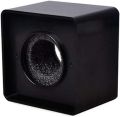 Portable ABS Injection Molding Square Cube Shaped Interview Mic Microphone Flag Station Logo. 