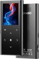 "64GB Bluetooth MP3 Player - Portable Music Player with Built-in Speaker, FM Radio, Voice Recorder, and HiFi Sound - Lightweight Design for Sports"C R116 BLACCK. 